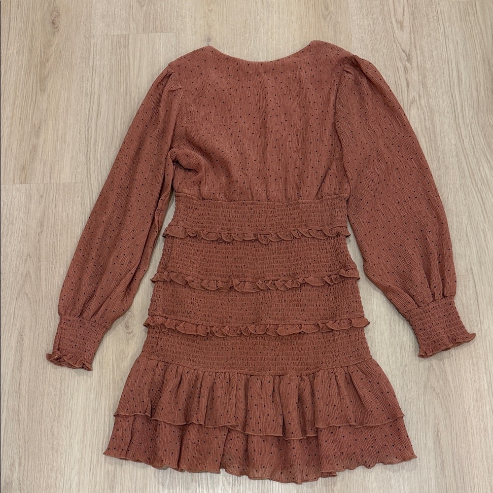 Storia Medium Terracotta Long Sleeve Dress - Picture 6 of 6